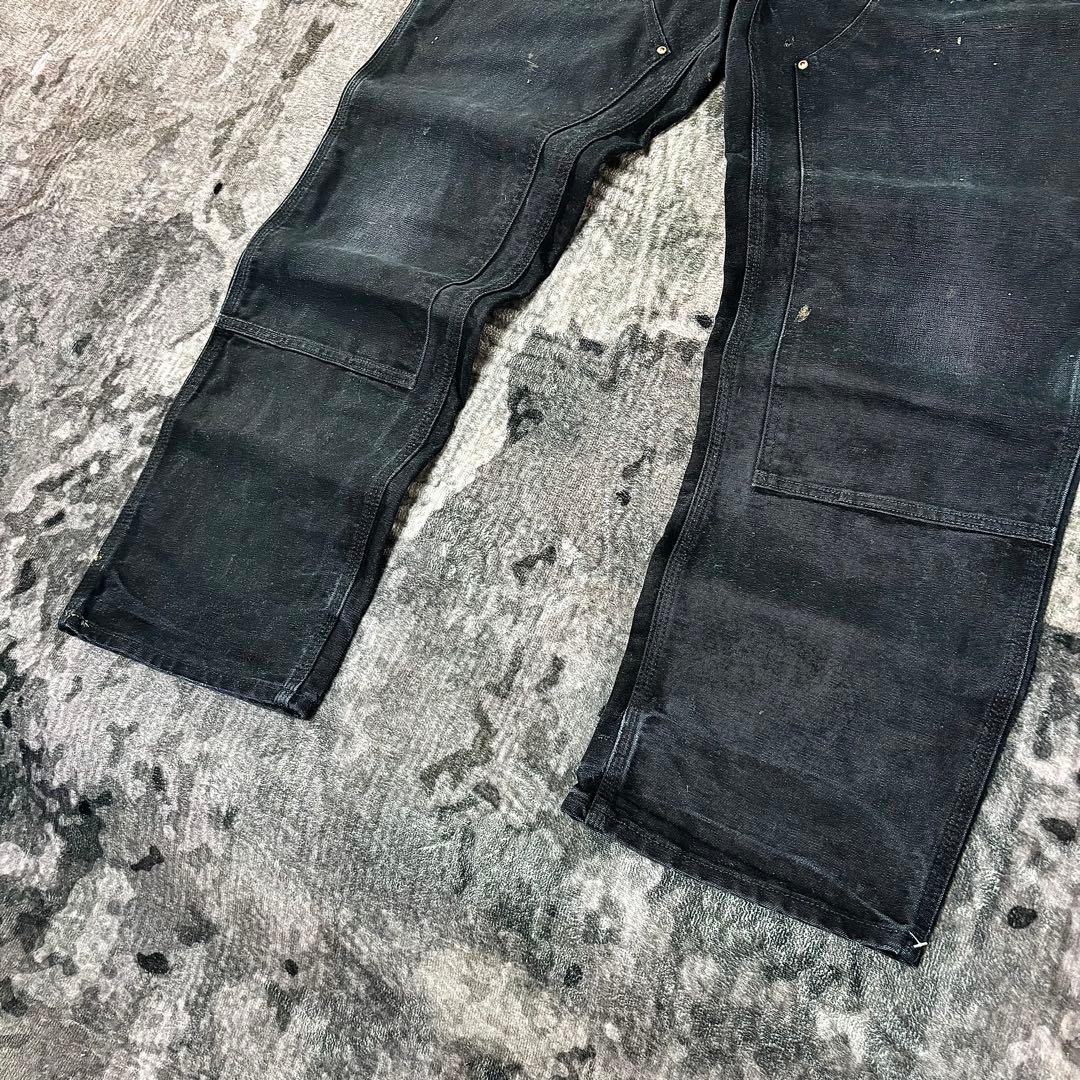 極太 ビックシルエット ゆるだぼ 38×32 YKKジップ 金ボタン 良フェード