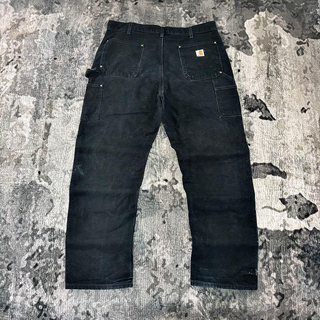 極太 ビックシルエット ゆるだぼ 38×32 YKKジップ 金ボタン 良フェード