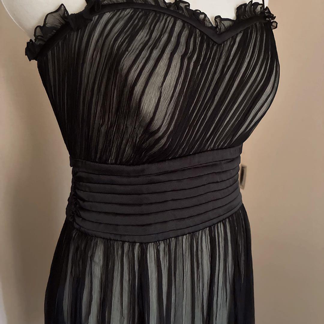 値下げしました！　タダシ ショージ　ブラックドレス　シルク100%