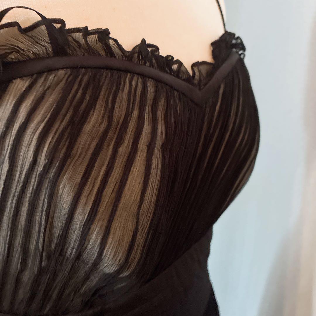 値下げしました！　タダシ ショージ　ブラックドレス　シルク100%