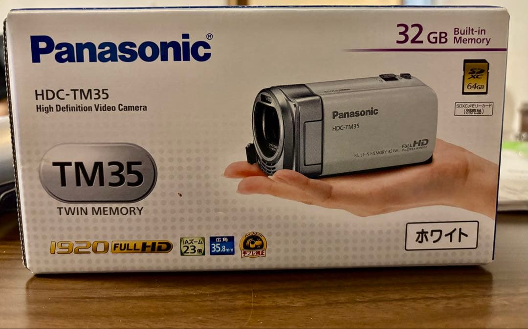 Panasonic HDC-TM35 ビデオカメラ 純正ケース付