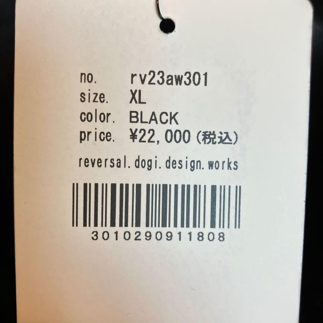 reversal BLACK PUFFER VEST リバーサル中綿ベストXL