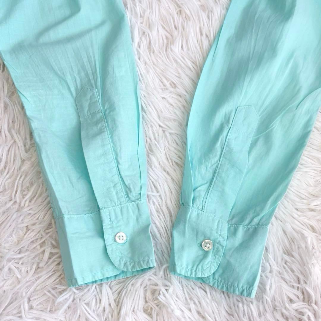 美品✨フランクアンドアイリーン EILEEN スキッパーシャツ コットン ブルー