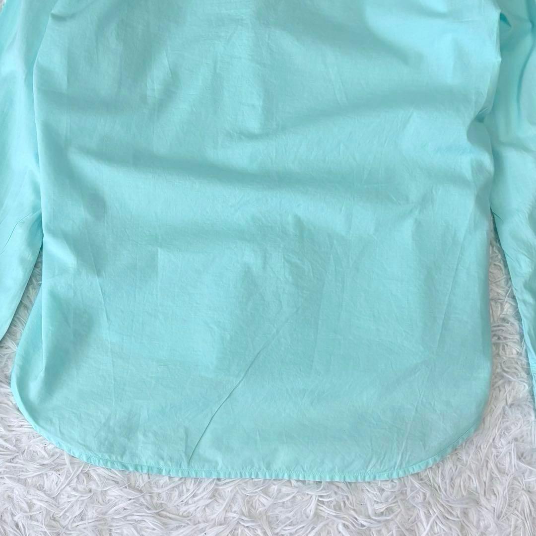 美品✨フランクアンドアイリーン EILEEN スキッパーシャツ コットン ブルー