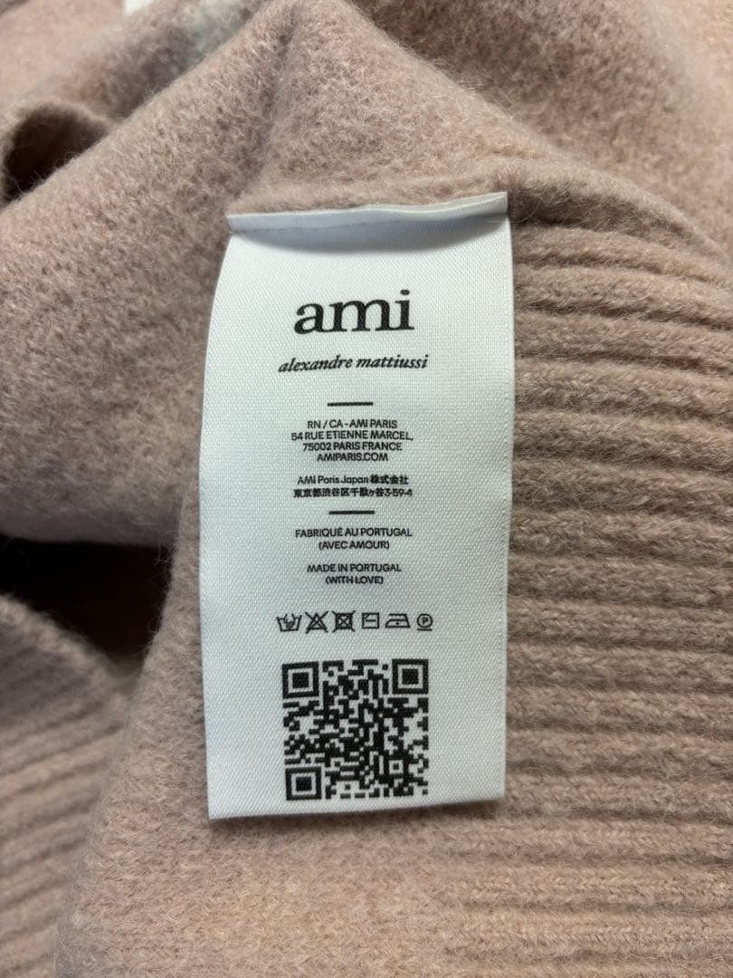 アミパリス　AMI PARIS ニット　セーター　タグ付き未使用　ピンクベージュ
