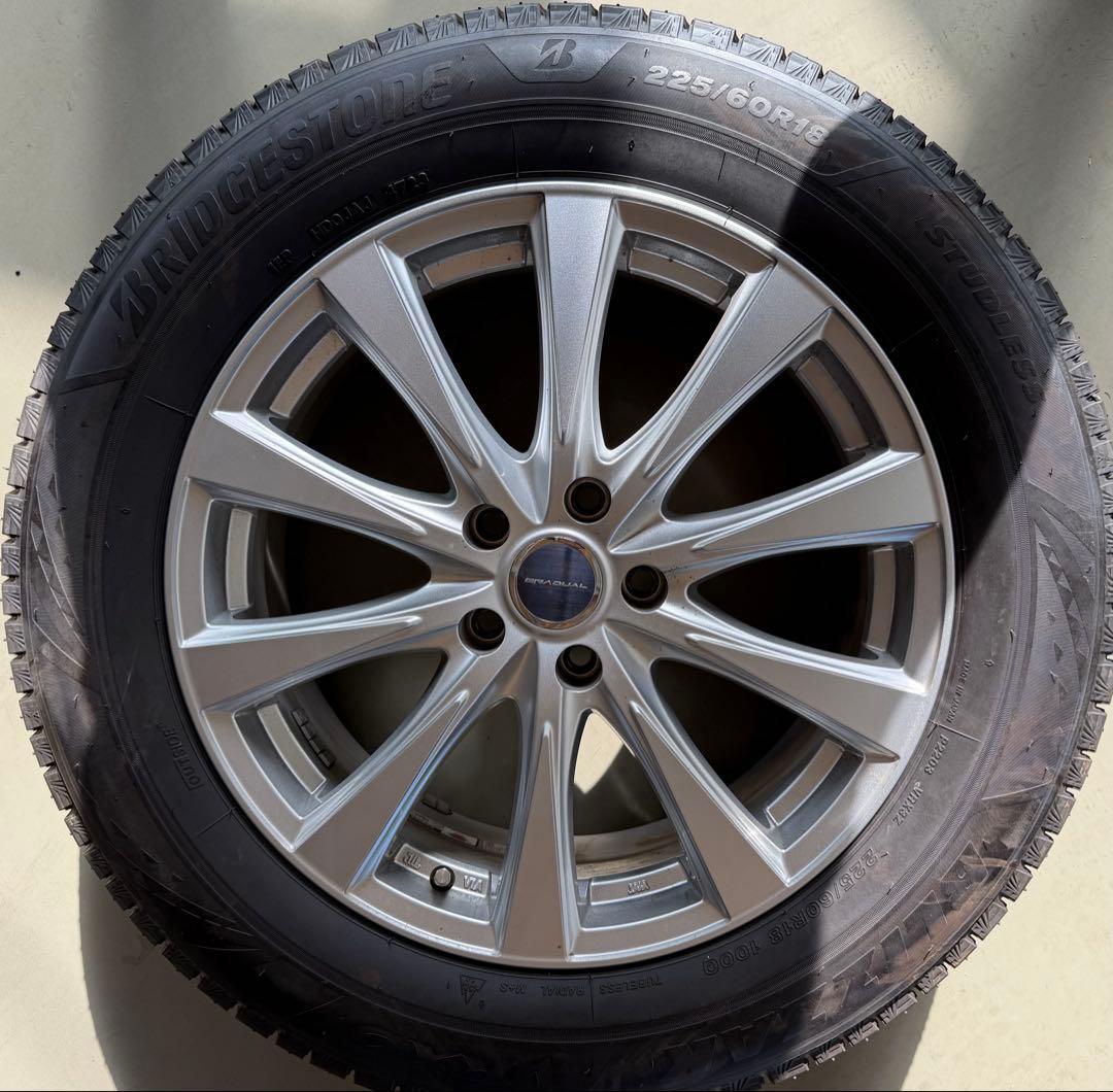 ブリヂストン 225/60R18 スタッドレスタイヤ ホイールセット