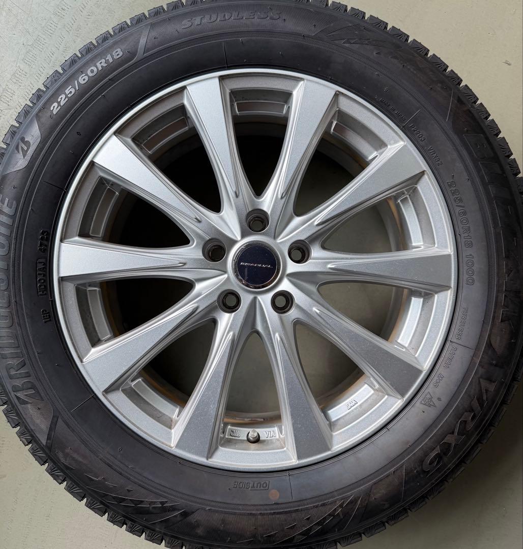 ブリヂストン 225/60R18 スタッドレスタイヤ ホイールセット