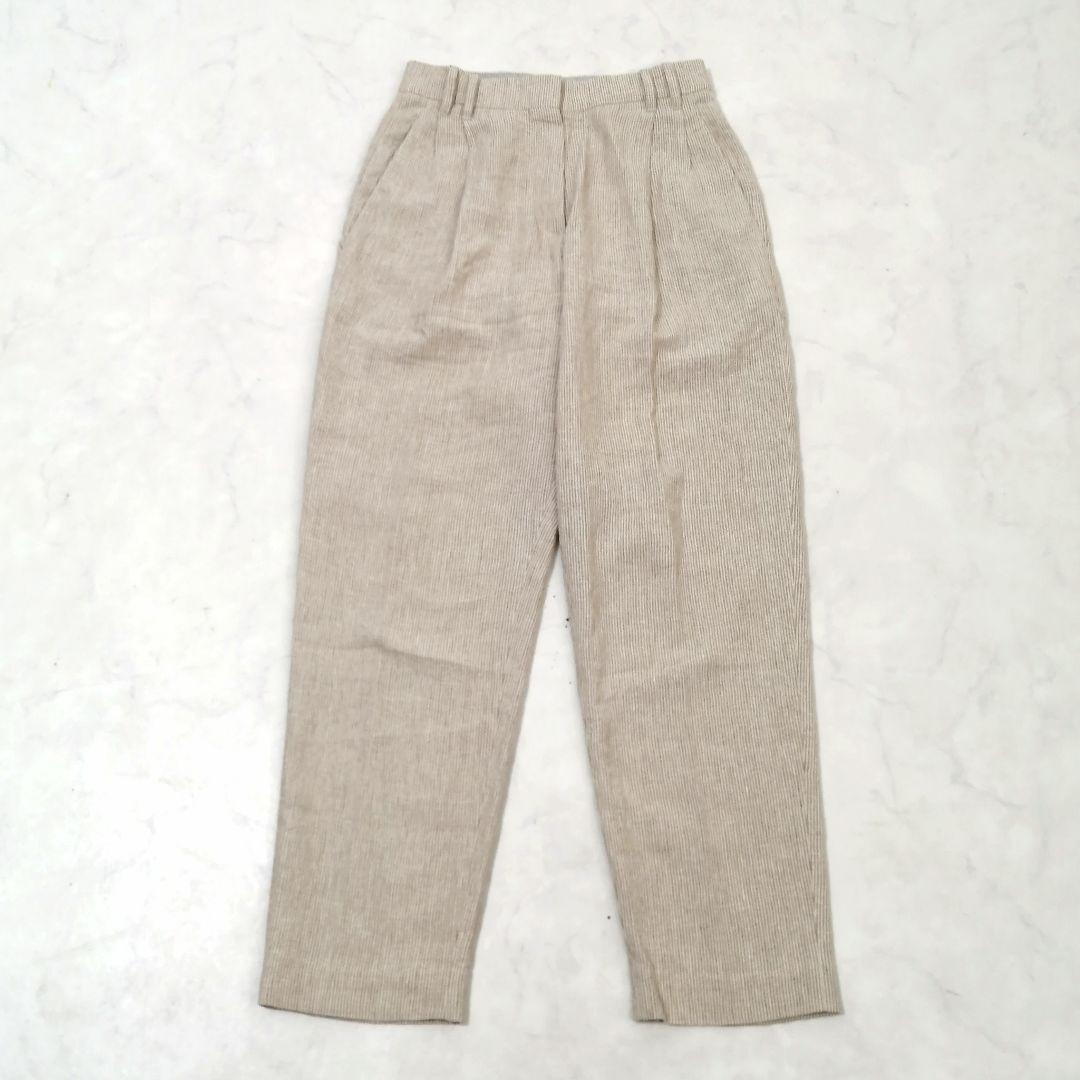 美品✨ ブルネロクチネリ　ストライプ パンツ　ズボン　モニーレ　リネン　38