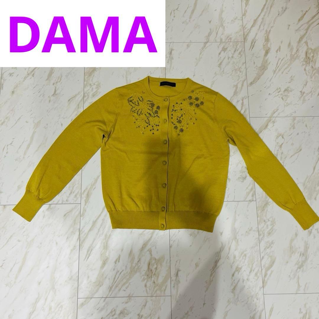 DAMA カーディガン 刺繍 ビーズ
