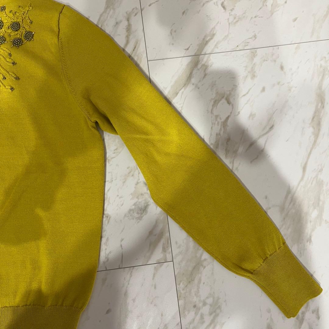 DAMA カーディガン 刺繍 ビーズ