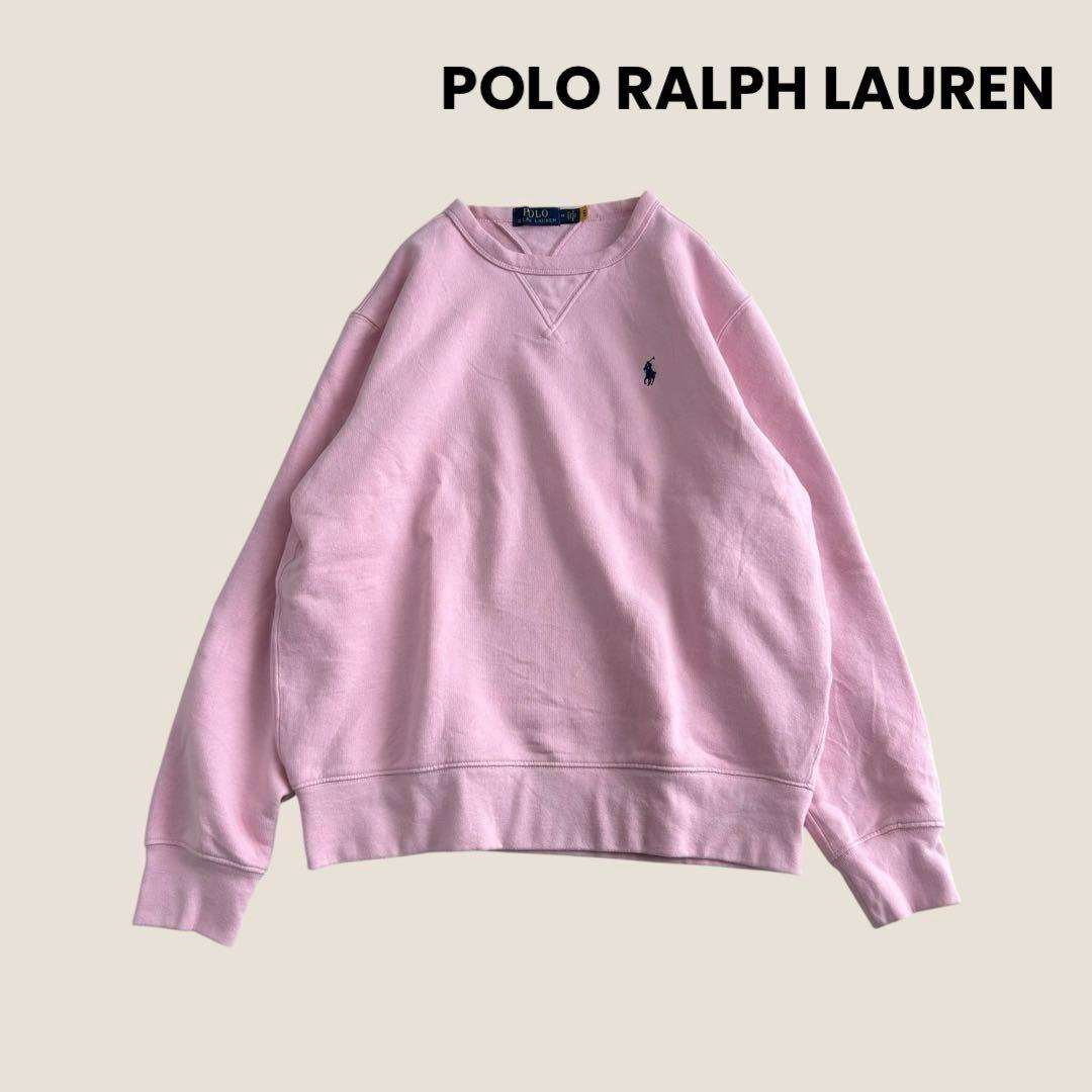 POLO RALPH LAUREN スウェット トレーナー　裏起毛　刺繍　M