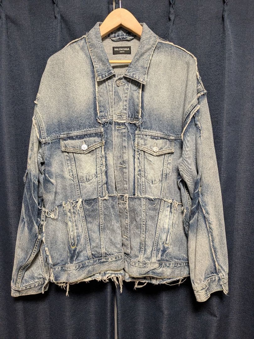 【さとちんさん専用】BALENCIAGA デニムジャケット ライトブルー