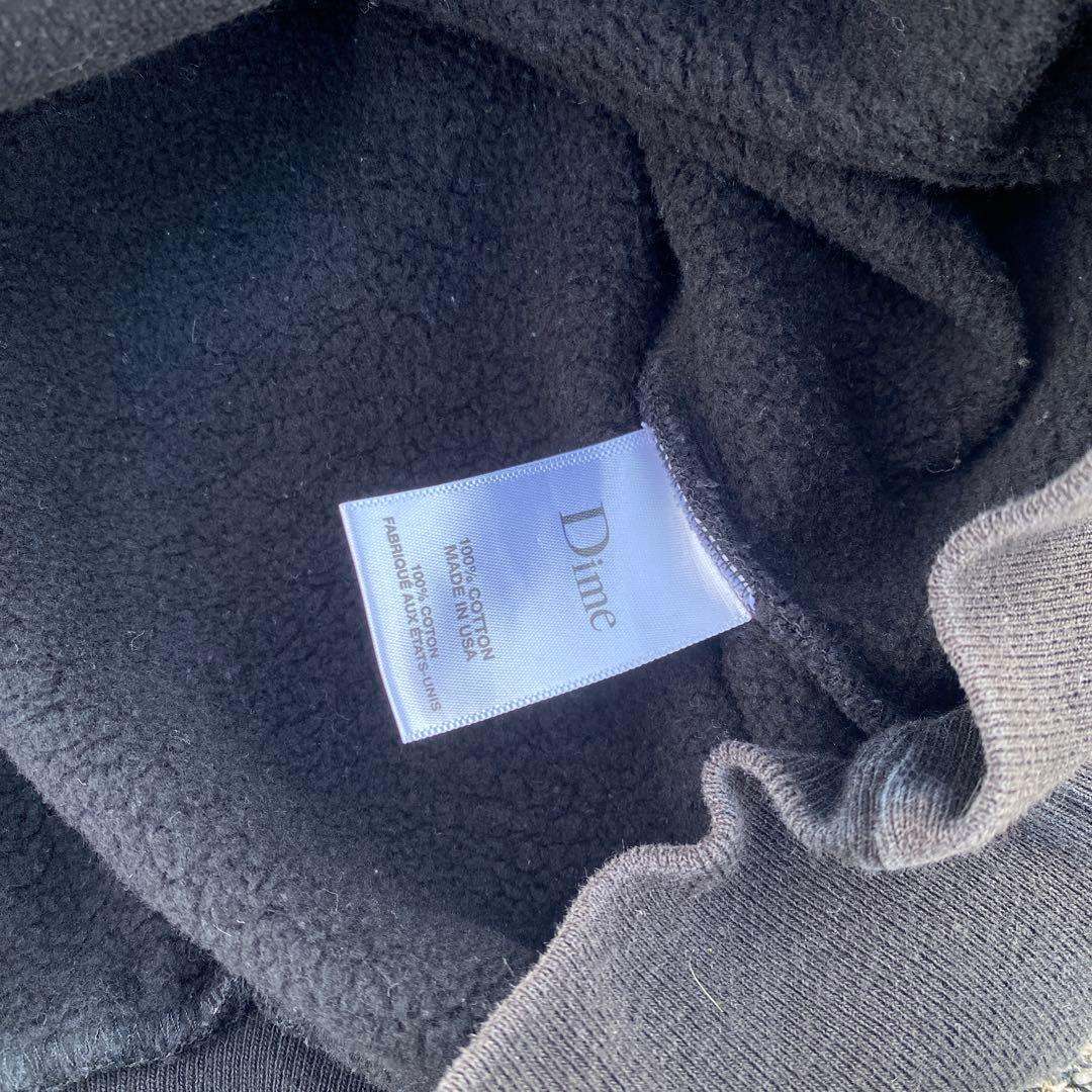 Dime ダークグレー クルーネック スウェット