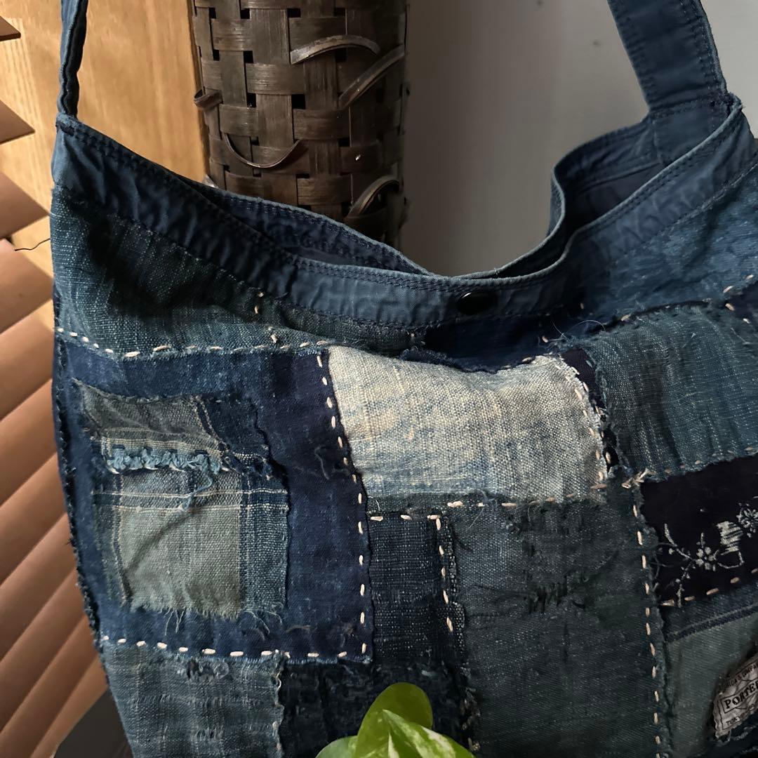 j*y様 ポーターをリメイク/藍染／襤褸