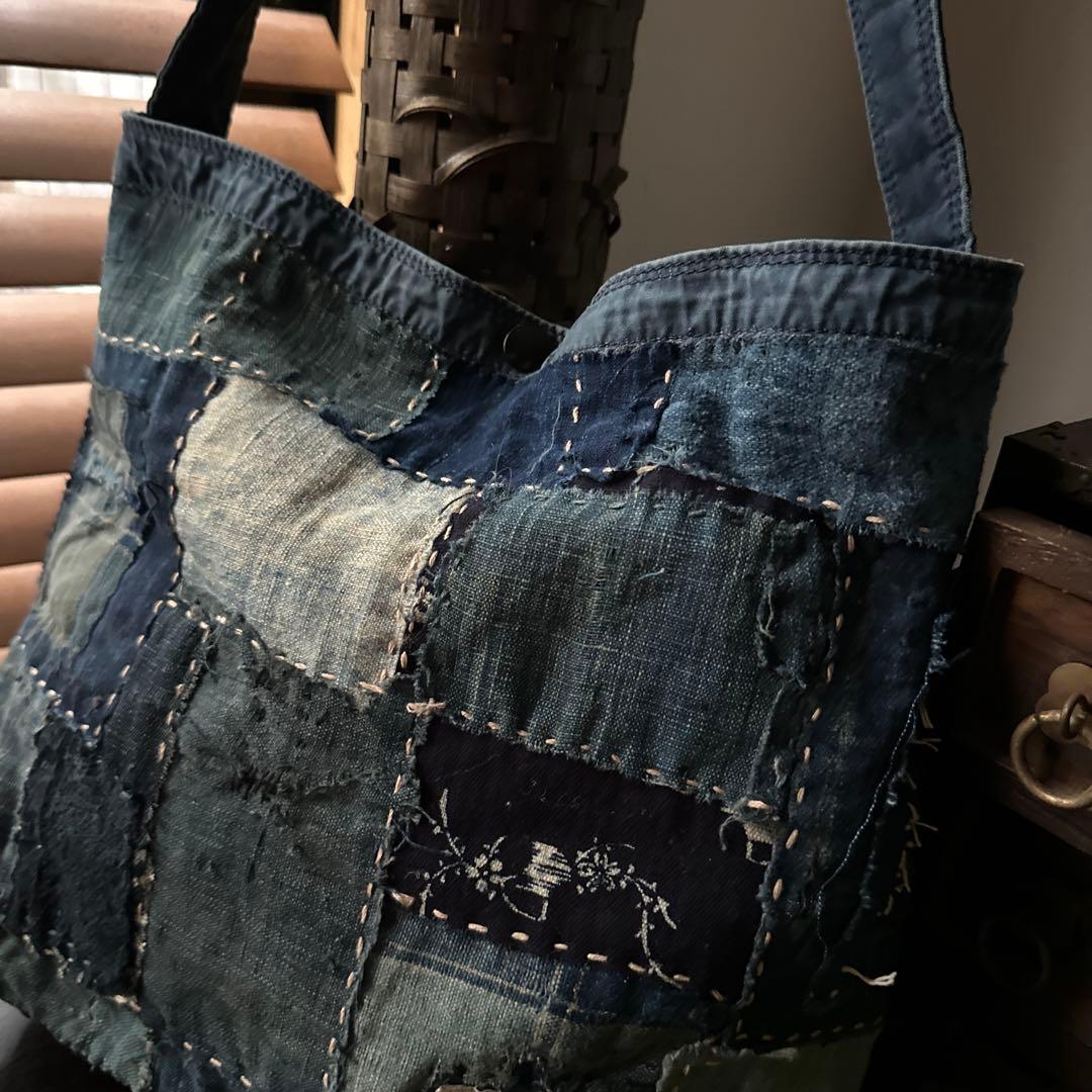 j*y様 ポーターをリメイク/藍染／襤褸