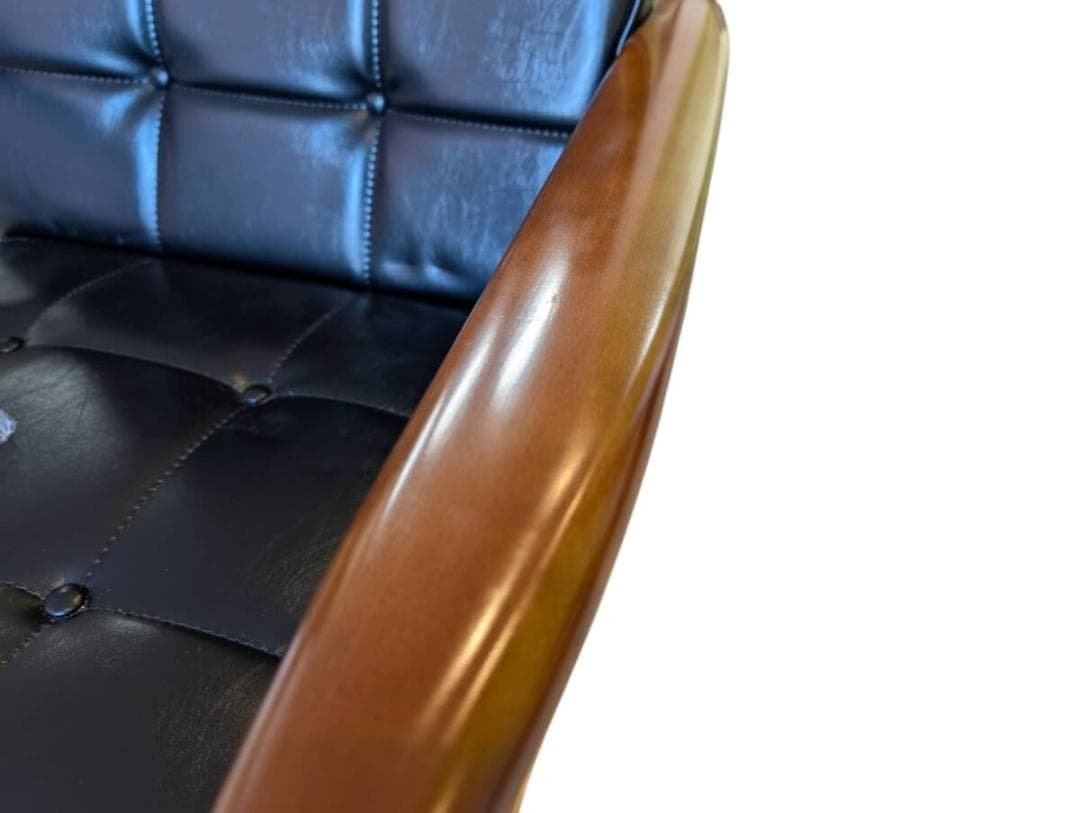 カリモク60　Kチェア1シーター W36140 スタンダードブラック　①