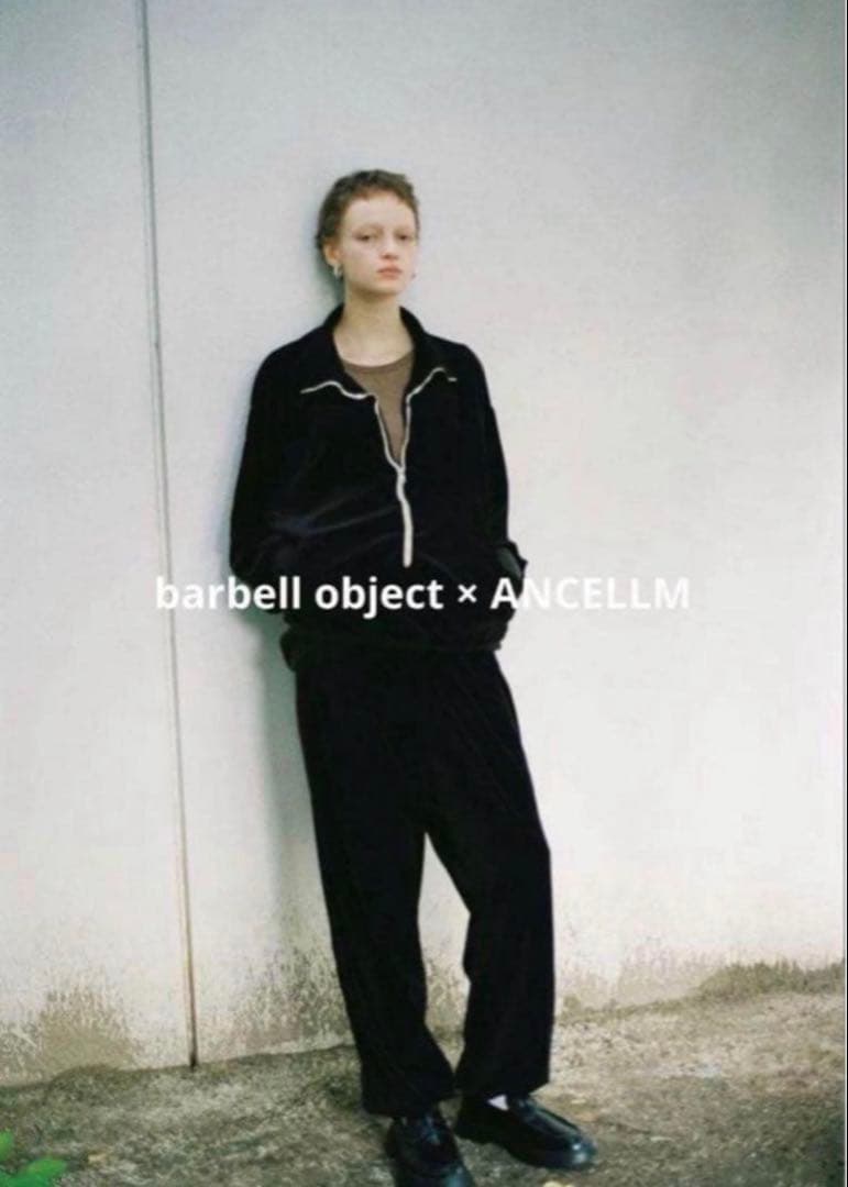 ancellm barbell object ベロアセットアップ