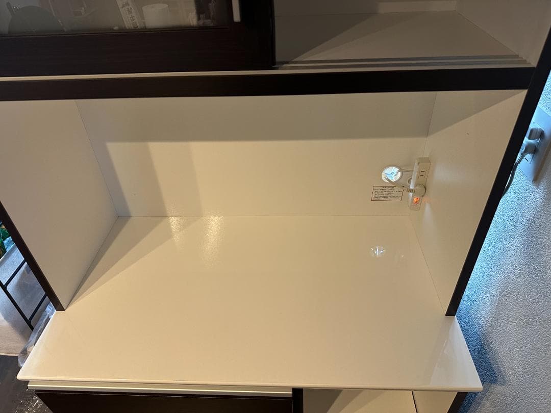 ニトリ 食器棚 幅90cm ダークブラウン 2023年春購入