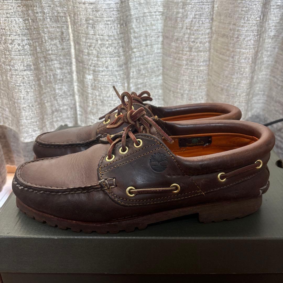 Timberland ブラウン モカシン　3eye