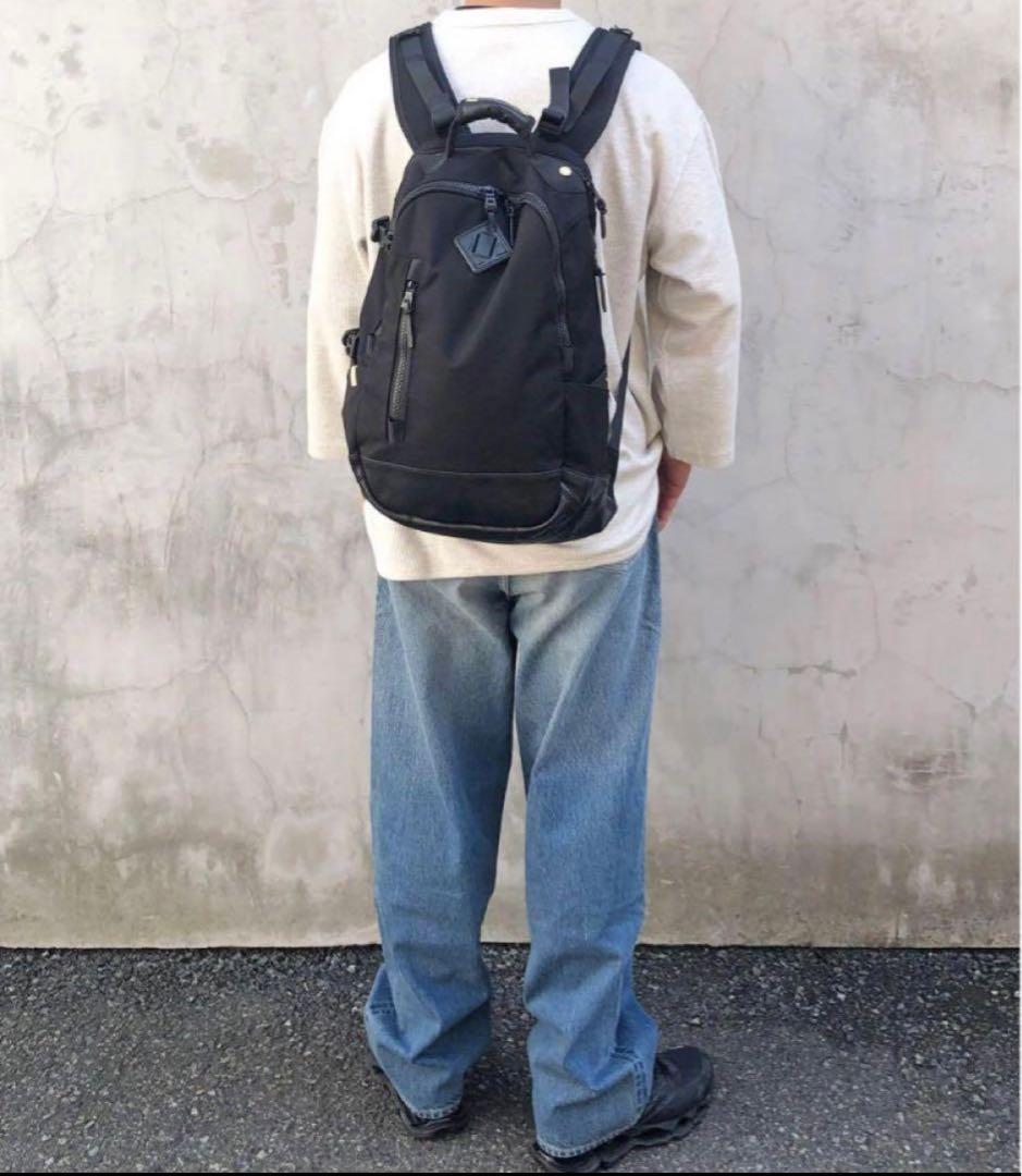 15日まで値下げ　VISVIM CORDURA20Lレザーバックパック 黒