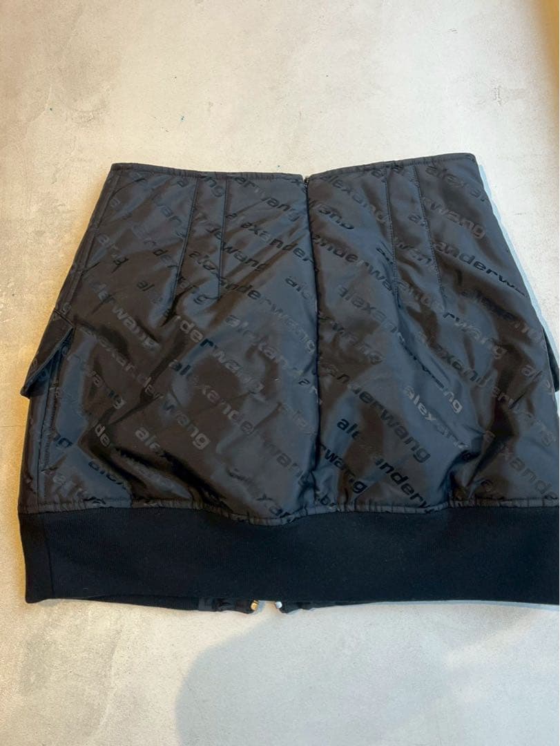 【新品未使用】Alexander Wang ブラック ミニスカート ジッパー付き