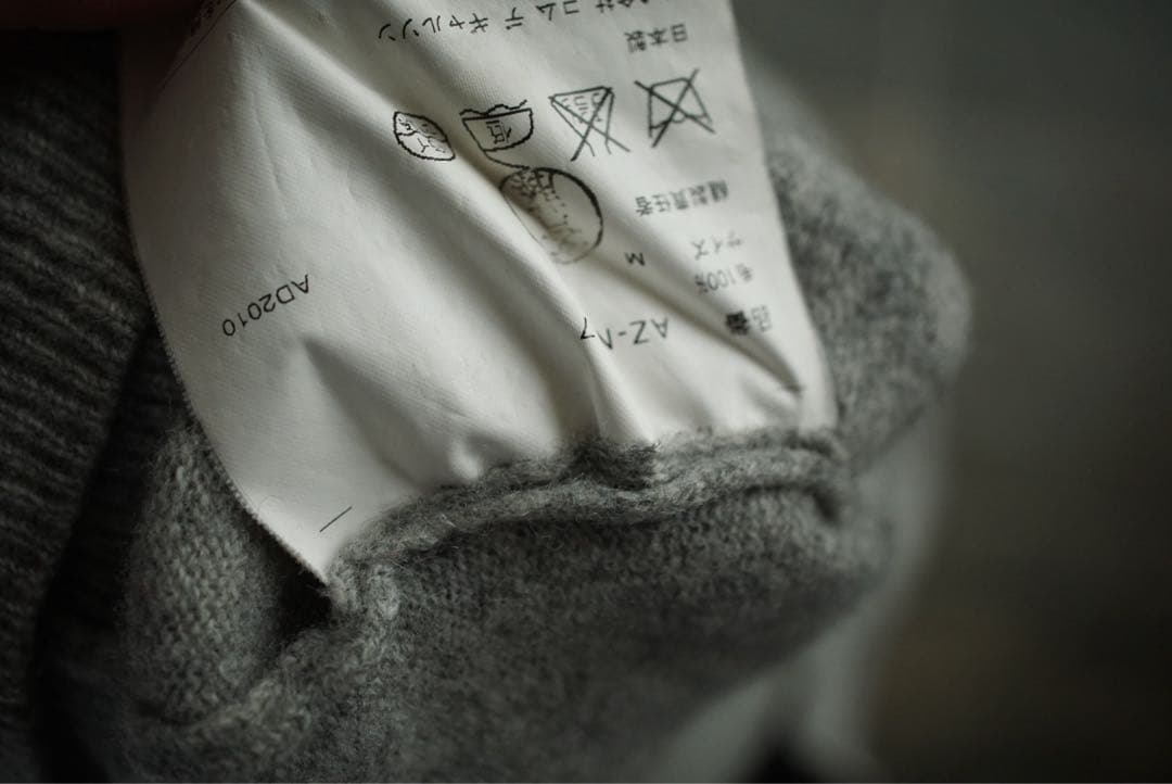 play comme des garcons vネック セーター グレー M