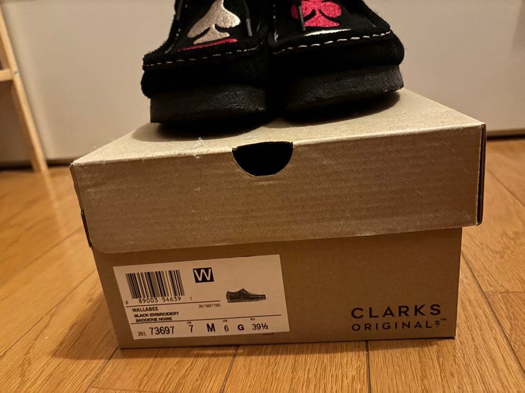靴 24.5cm us7 uk6 STUSSY CLARKS WALLABEE