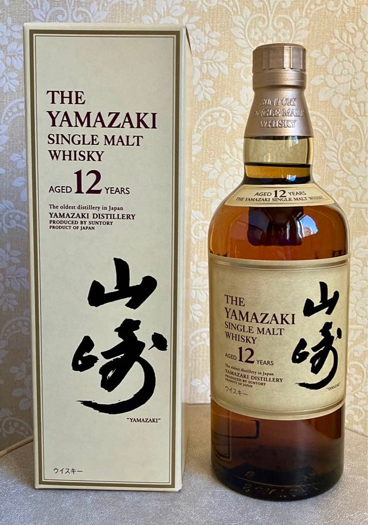 シングルモルトウイスキー山崎12年700mL 新品 箱付き未開封　旧カートン