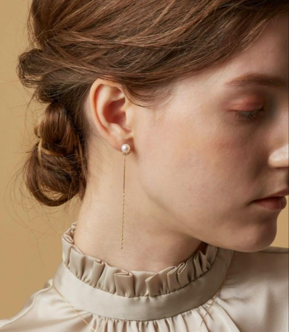 HANA【片方のみ】agete ゴールド チャーム