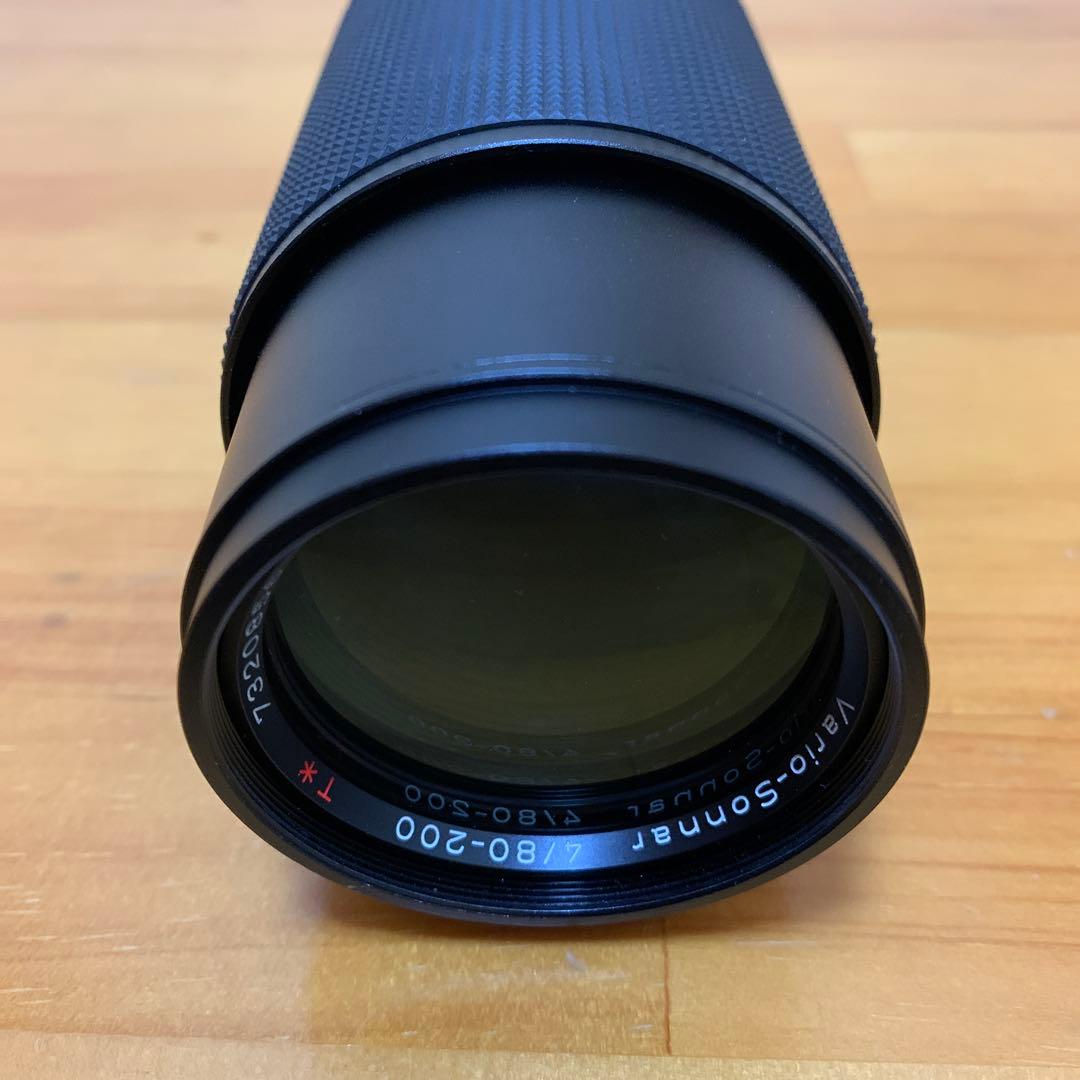 【ジャンク】CONTAX Vario-Sonnar 80-200mm、フード付き