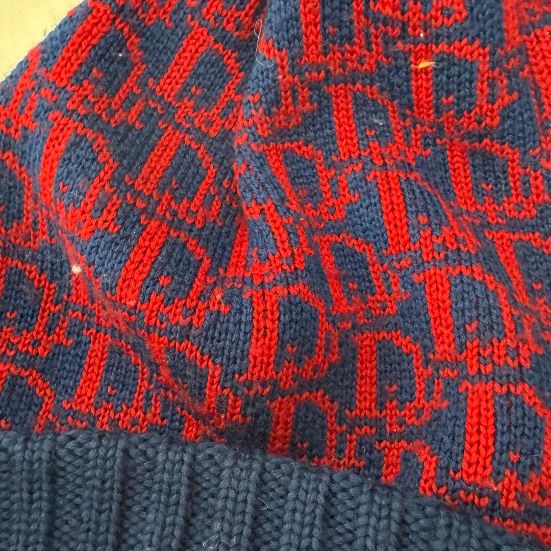 ディオール　ChristianDior ニット帽　トロッター　総柄