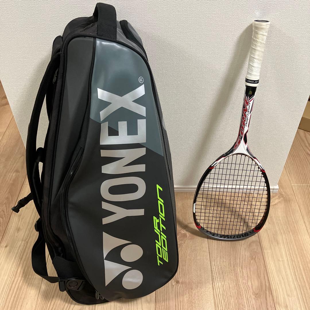 ソフトテニス　ラケット（後衛用）・ラケットバッグ