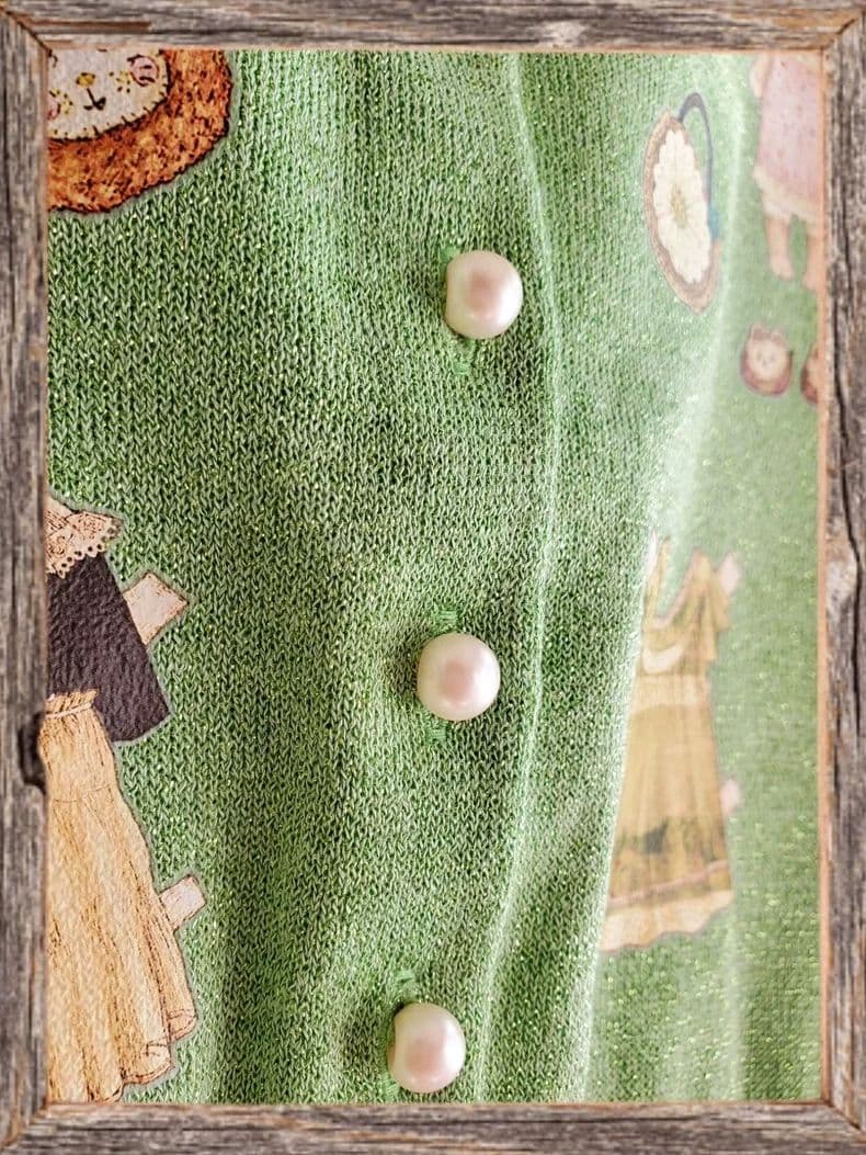 新品未使用☆yukiemon☆ ペタペタ着せ替え柄カーディガン 超レア品