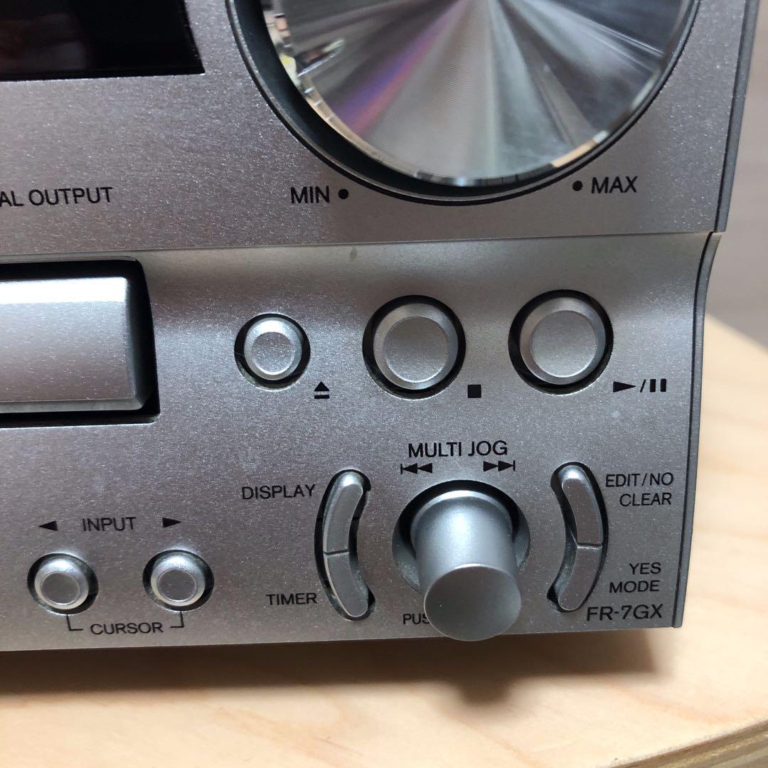 ONKYO FR-7GX CD MDコンポ リモコン付 再生動作品 現状渡し品