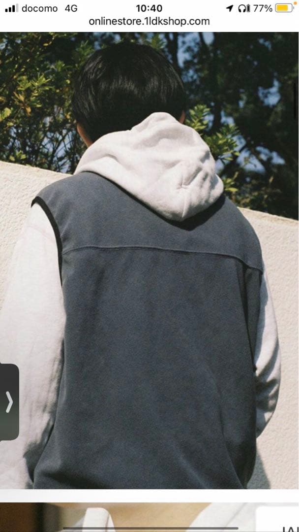 FLEECE VEST[CHARCOAL]（SIZE 2）