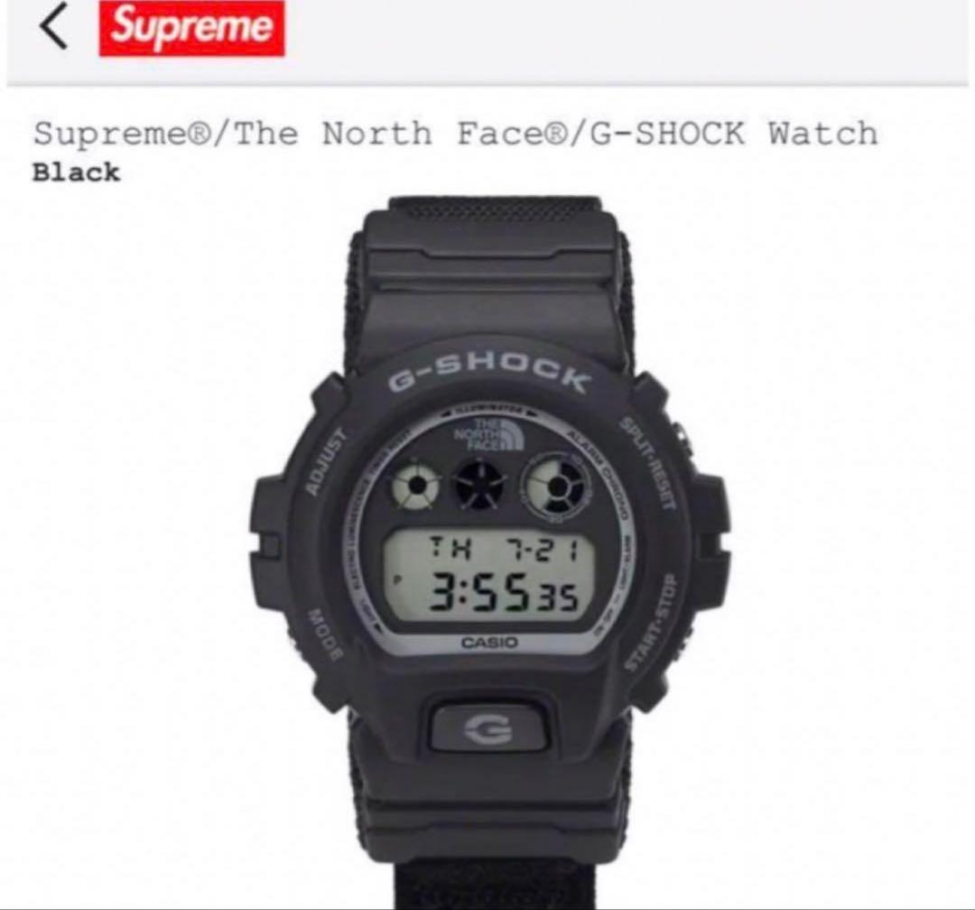 Supreme THE NORTH FACE G-SHOCK 腕時計 ブラック