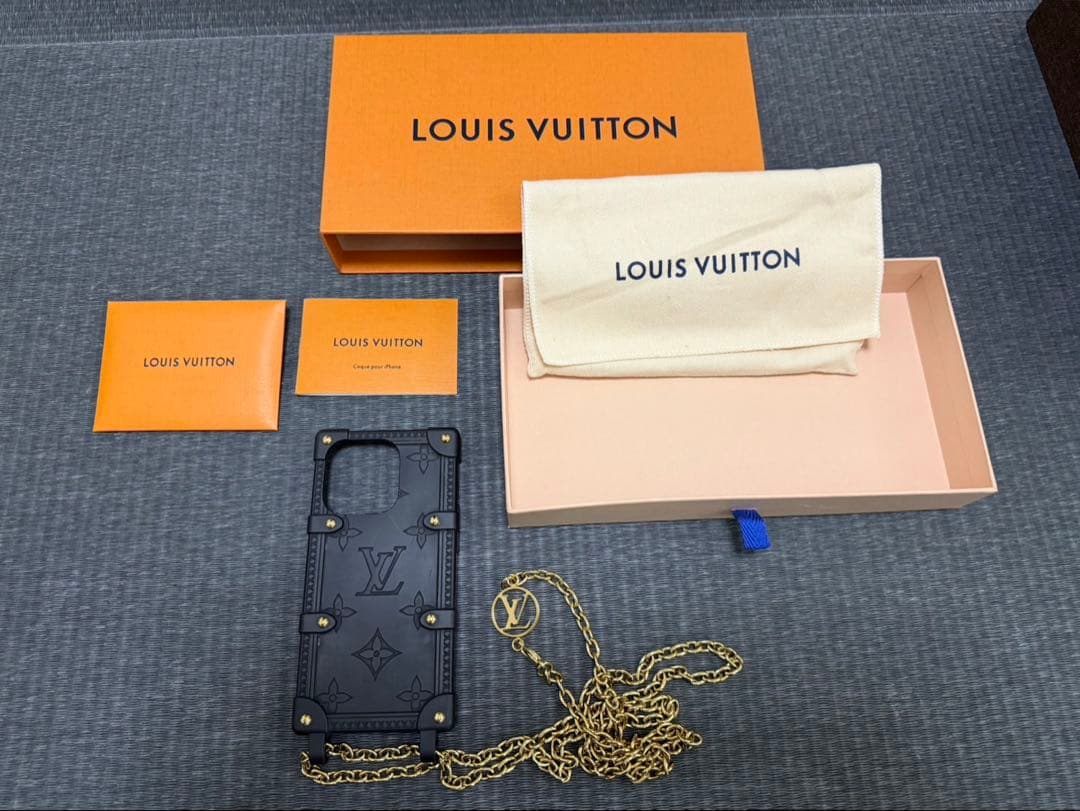 ルイヴィトン iphone ケース 14pro チェーン
