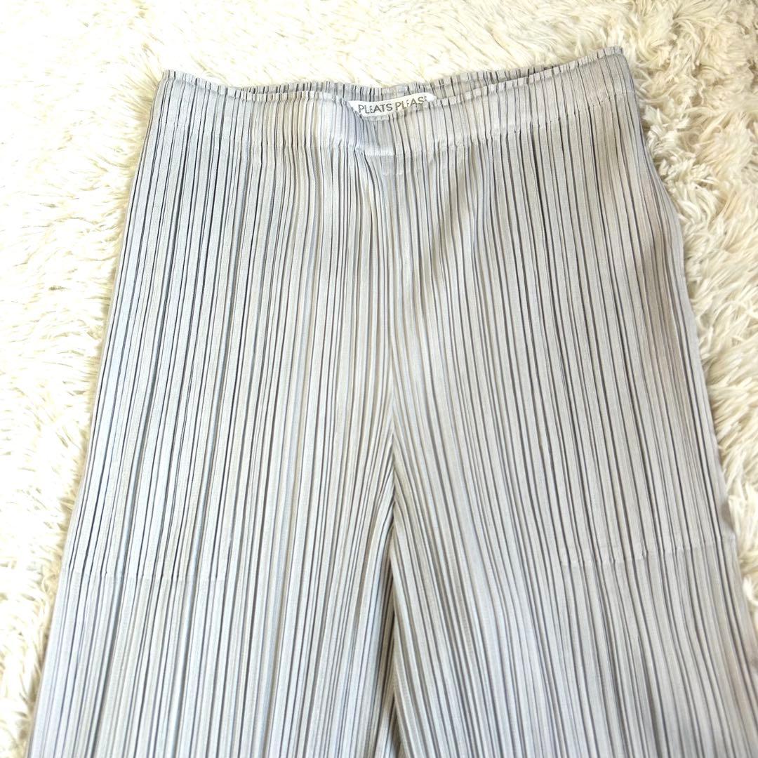 【美品】プリーツプリーズ BASICS 最新モデル ポケット プリーツパンツ 3