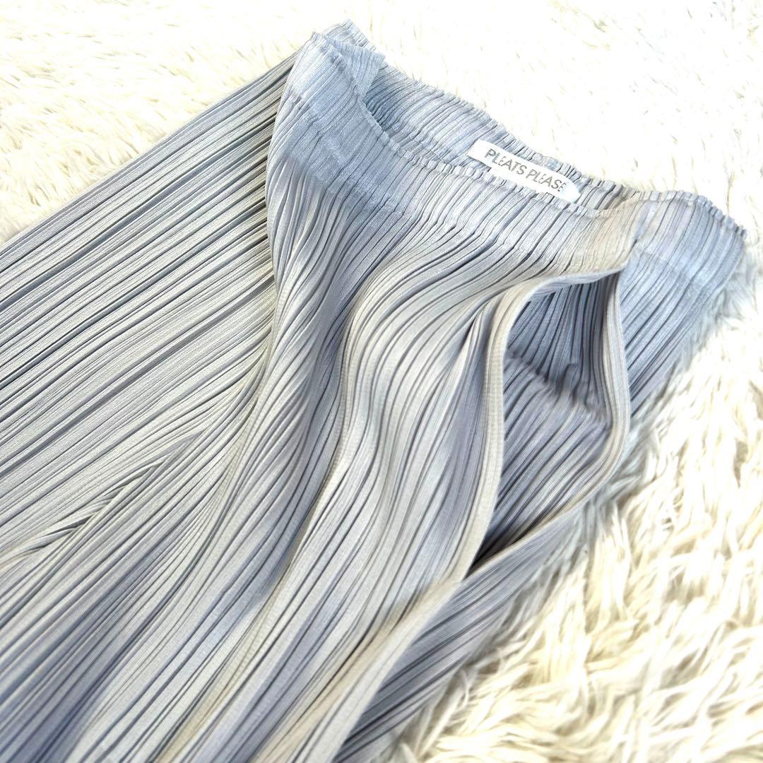 【美品】プリーツプリーズ BASICS 最新モデル ポケット プリーツパンツ 3