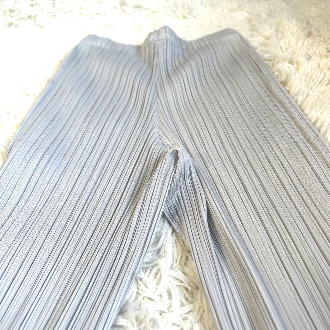 【美品】プリーツプリーズ BASICS 最新モデル ポケット プリーツパンツ 3