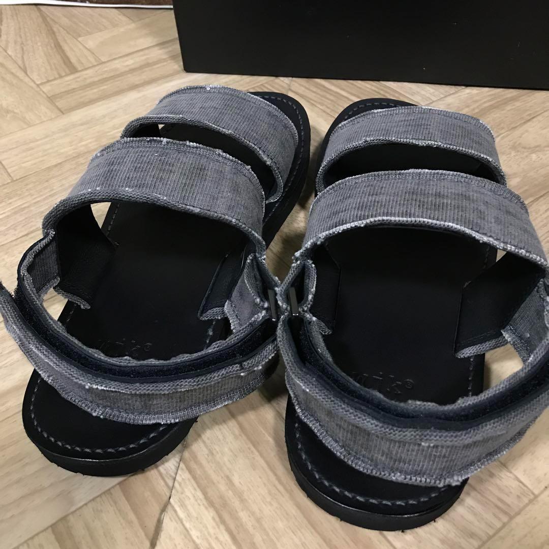 W169 wjk ストラップサンダル 41 ライトグレー vibram レザー
