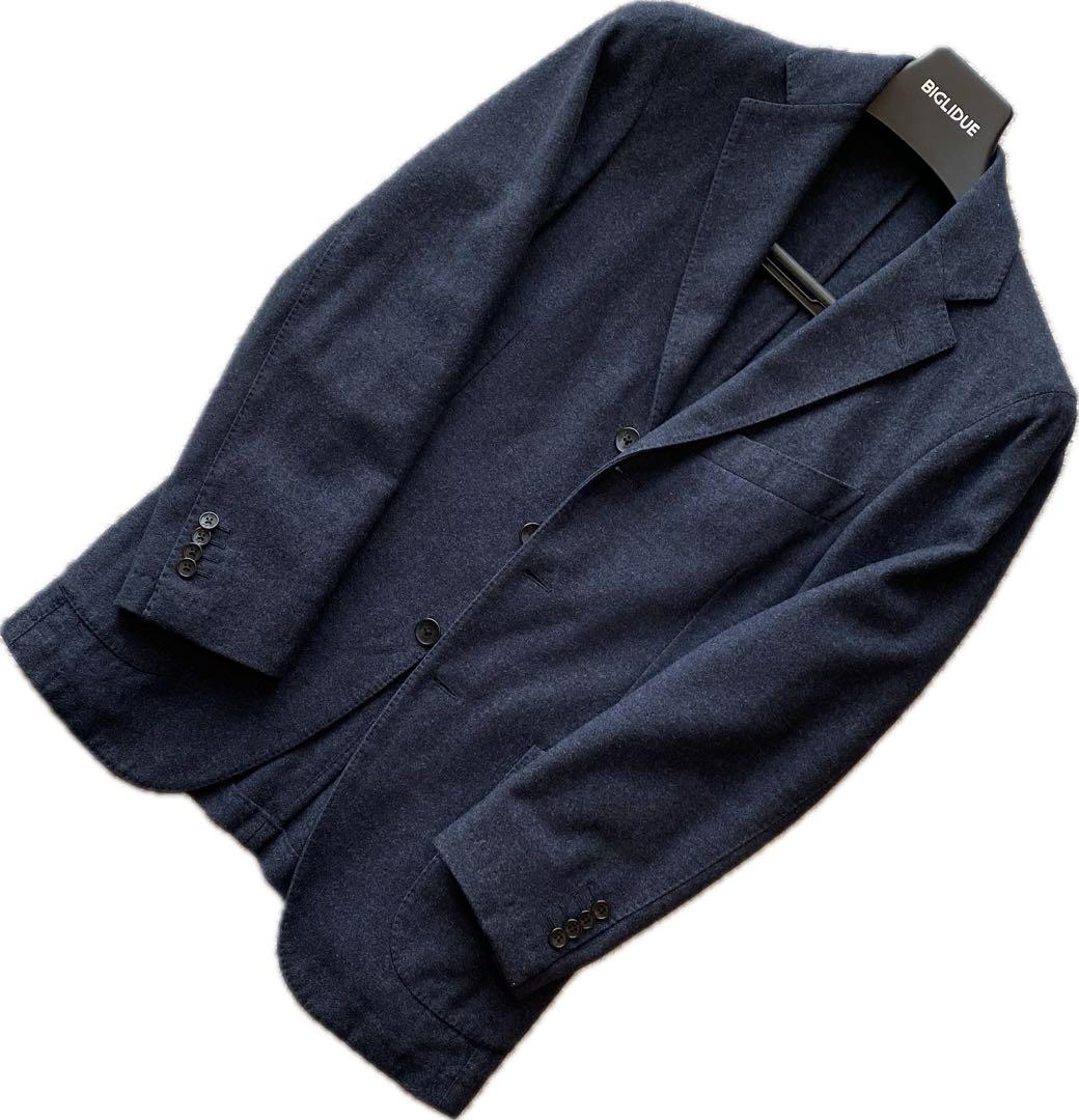 Belvest ベルベスト テーラード ジャケット ネイビー　ウール42