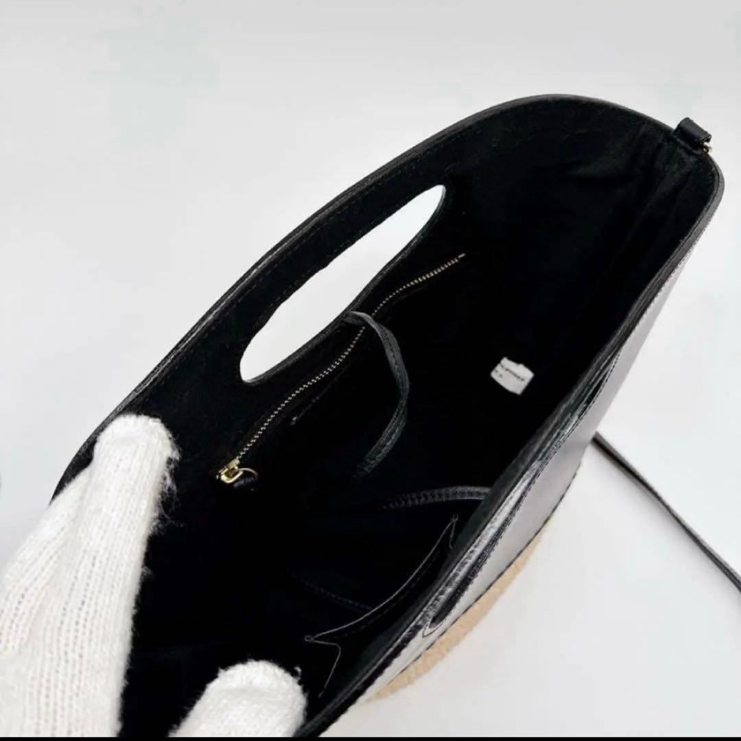 WEB限定 ヴィオラドーロ レザーコンビ カゴバッグ 2way