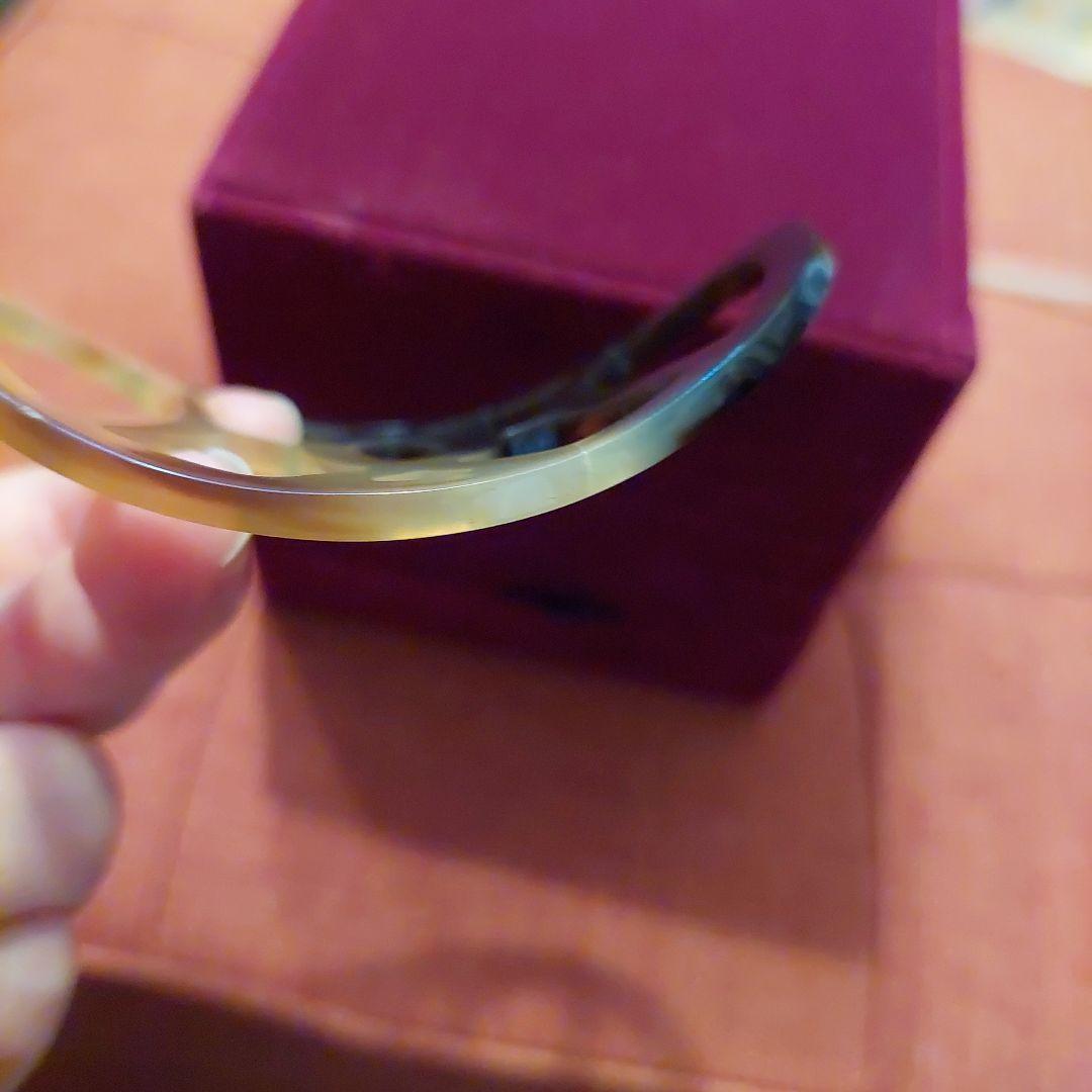 修理傷跡ありHERMESヘアアクセサリーバッファローホーンの鼈甲簪