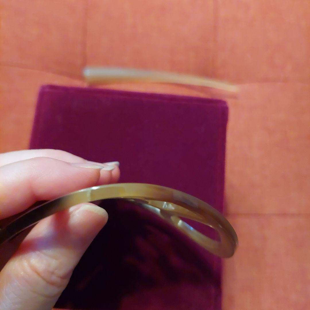 修理傷跡ありHERMESヘアアクセサリーバッファローホーンの鼈甲簪