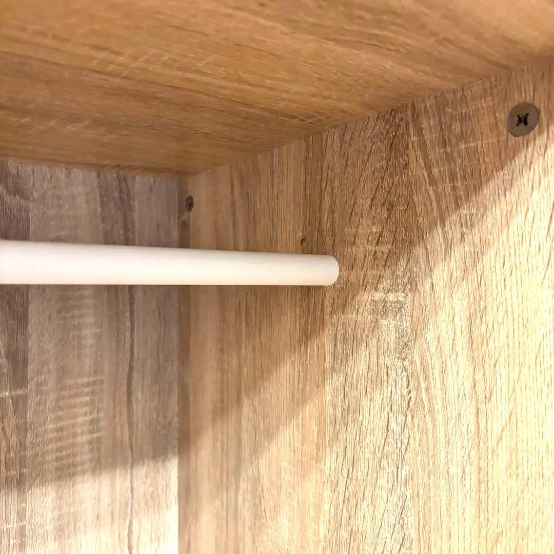 【幅120㎝】ハンガーラック 引き出し おしゃれ チェスト　木目調 LOWYA