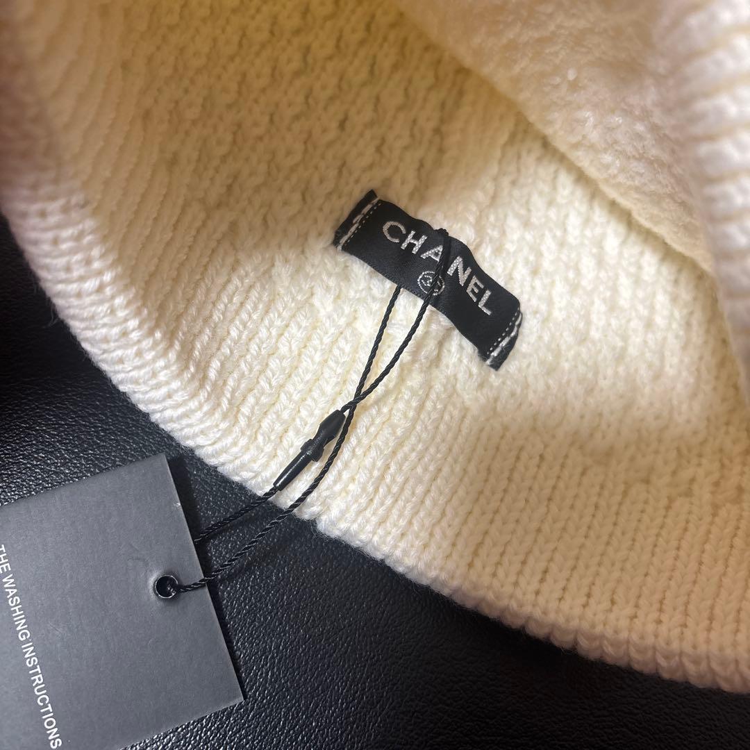 CHANEL あみあみ　ニット帽　ワッチ