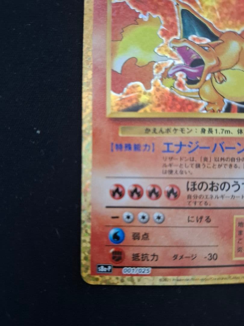 【完全美品】【傷無し】【そり無し】 リザードン プロモカードパック 25th