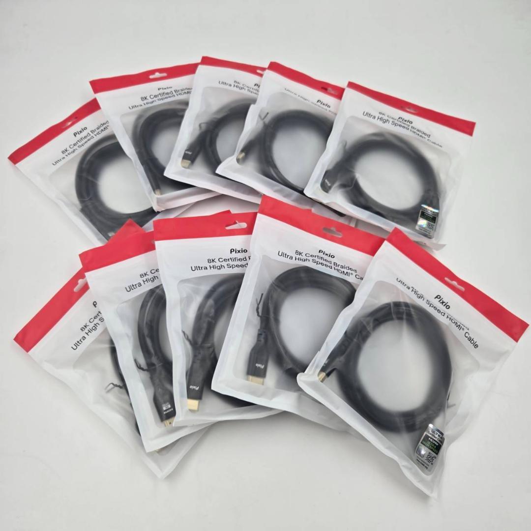 Pixio ウルトラハイスピード HDMIケーブル 2m 黒 ×10個セット