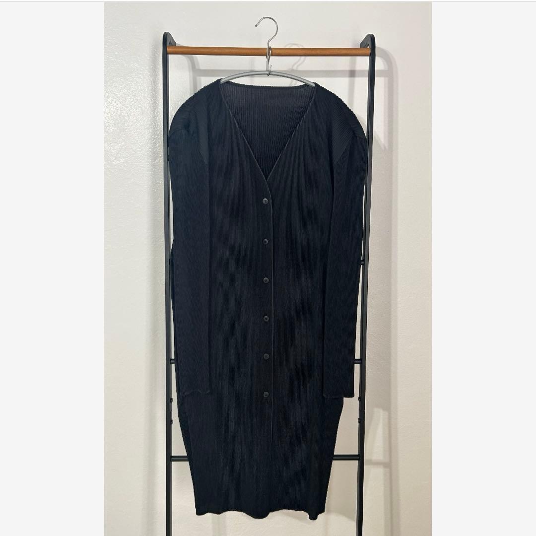 ISSEY MIYAKE FETE プリーツロングカーディガン
